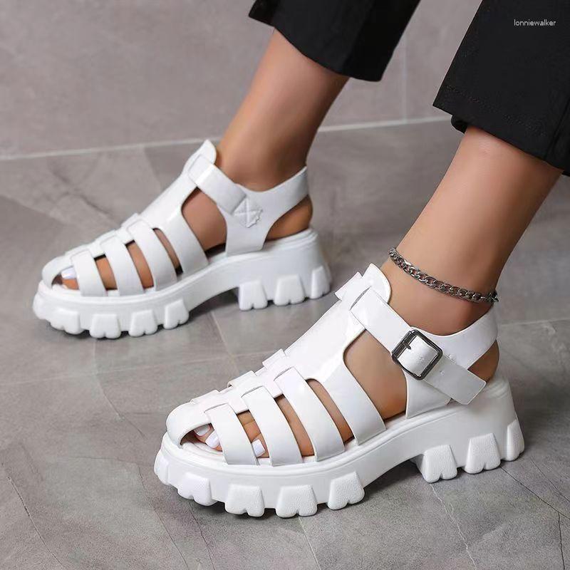 Sandals Womens Summer Hollow Flat Thick Bottom Roman Buckle Shoes Non-slip Outdoor Beach, Black
Sandals Womens Summer Hollow Flat Thick Bottom Roman Buckle Shoes Non-slip Outdoor Beach, Black