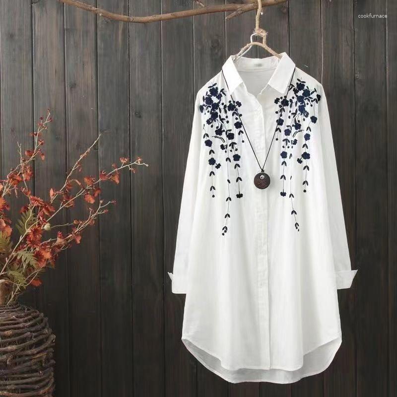Women's Blouses Literary Cotton Shirts For Women Embroidery Flowers Woman V-neck Long Sleeve Summer Thin Top Female Shirt A638, 6685 white
Women's Blouses Literary Cotton Shirts For Women Embroidery Flowers Woman V-neck Long Sleeve Summer Thin Top Female Shirt A638, 6685 white