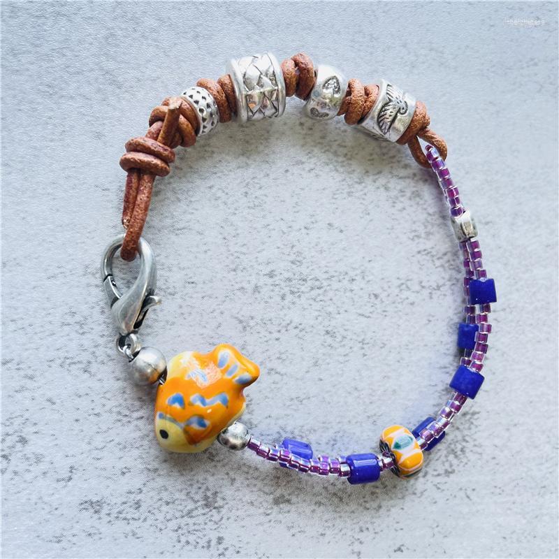 Strand Fashion Designer Jewelry Leather For Women Purple Pretty Bracelet Woman's Accessories HQ Silver Plated
Strand Fashion Designer Jewelry Leather For Women Purple Pretty Bracelet Woman's Accessories HQ Silver Plated