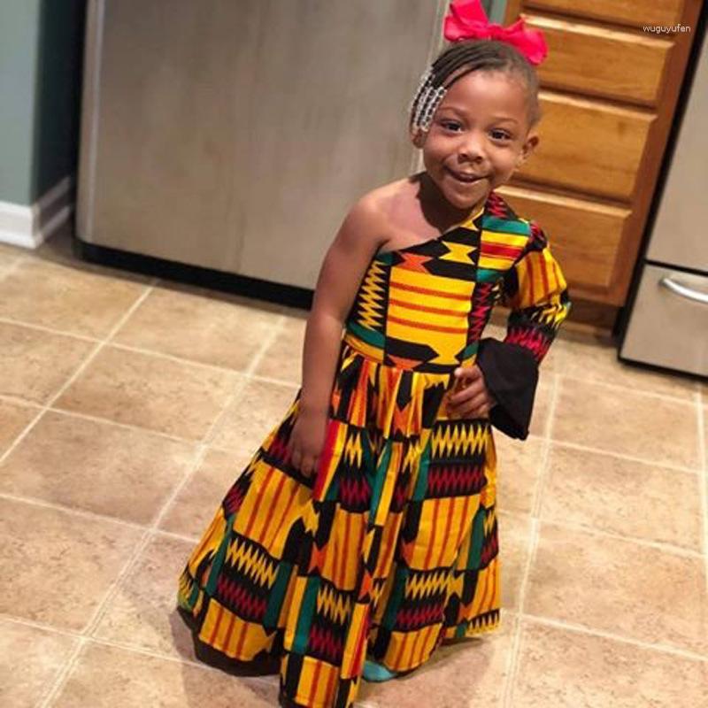 Ethnic Clothing Summer African Kanga Clothes For Kids Girls Off-the-shoulder Dress Bohemian Style Floral Vestidos Dashik Beach Party
Ethnic Clothing Summer African Kanga Clothes For Kids Girls Off-the-shoulder Dress Bohemian Style Floral Vestidos Dashik Beach Party