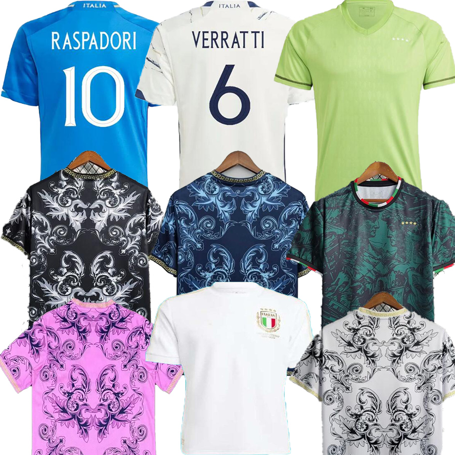 2023 italy soccer jerseys 125th Player version maglie da calcio TOTTI CHIESA BARELLA PIRLO BUFFON Italia 23 24 football Shirt T Women Men set kids kit uniform 125 years
2023 italy soccer jerseys 125th Player version maglie da calcio TOTTI CHIESA BARELLA PIRLO BUFFON Italia 23 24 football Shirt T Women Men set kids kit uniform 125 years