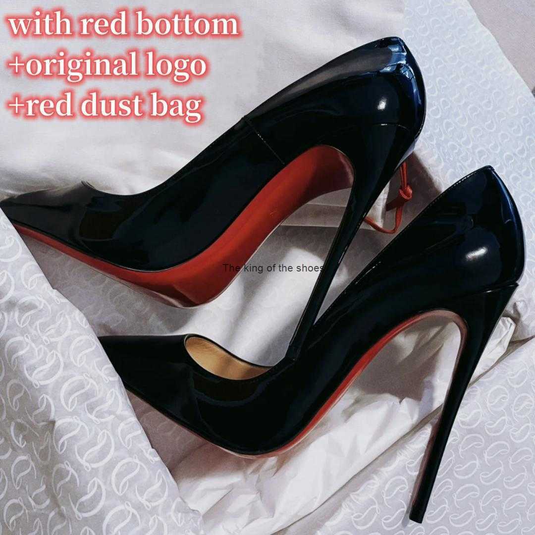 Brand designer women's dress shoes red bright sole 8cm 10cm 12cm stiletto black nude patent leather women's pointed toe shallow mouth wedding shoes with dust bag 34-44, Color 32
Brand designer women's dress shoes red bright sole 8cm 10cm 12cm stiletto black nude patent leather women's pointed toe shallow mouth wedding shoes with dust bag 34-44, Color 32