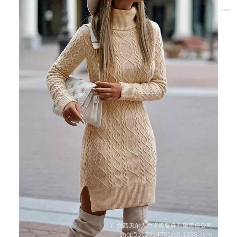 Casual Dresses Women' Knitted Dress Sweater Spring Fashion Slim Solid Color Split Long Sleeve Turtleneck Pullover Mini, Apricot
Casual Dresses Women' Knitted Dress Sweater Spring Fashion Slim Solid Color Split Long Sleeve Turtleneck Pullover Mini, Apricot