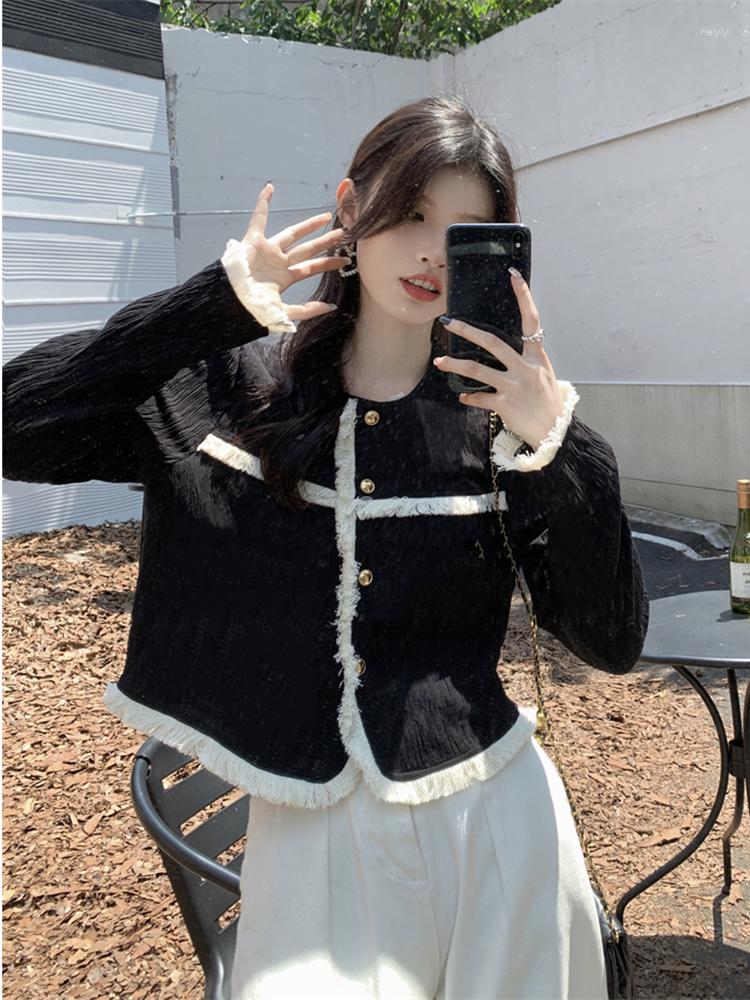 Women's Jackets Women Autumn Winter Coat 2023 Temperament Tassel Long-sleeved High-end Fried Street Slim Top D1991, Black
Women's Jackets Women Autumn Winter Coat 2023 Temperament Tassel Long-sleeved High-end Fried Street Slim Top D1991, Black
