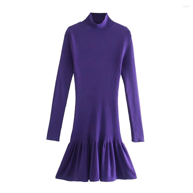 Casual Dresses Xikom 2023 Autumn Women Elegant Vintage Purple Knitted Dress Female Streetwear Mock Neck Slim Ruffles Mini, Multi
Casual Dresses Xikom 2023 Autumn Women Elegant Vintage Purple Knitted Dress Female Streetwear Mock Neck Slim Ruffles Mini, Multi