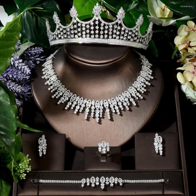 Necklace Earrings Set Fashion Luxury Wedding Women Jewelry White Gold Color Bridal Hair Accessories CZ Earring Nigeria N-1647, Picture shown
Necklace Earrings Set Fashion Luxury Wedding Women Jewelry White Gold Color Bridal Hair Accessories CZ Earring Nigeria N-1647, Picture shown