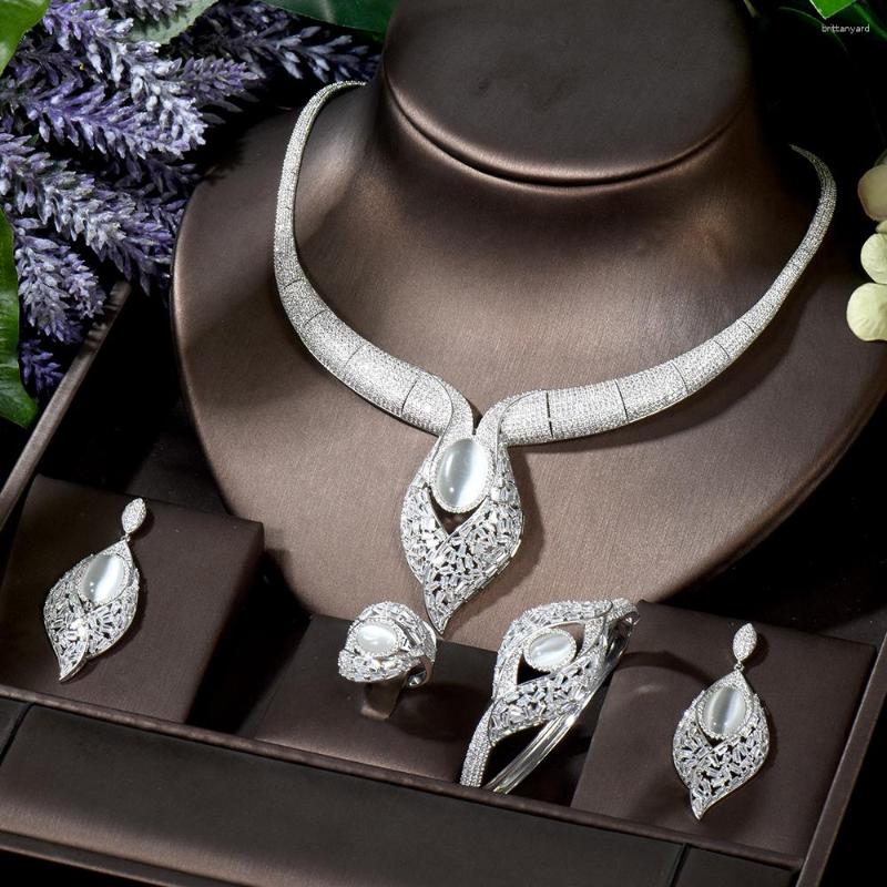 Necklace Earrings Set HIBRIDE Exclusive Cubic Zirconia 4pcs Jewelry Big 2023 Shining Earring Women Bridal Wedding Accessories N-1703, Picture shown
Necklace Earrings Set HIBRIDE Exclusive Cubic Zirconia 4pcs Jewelry Big 2023 Shining Earring Women Bridal Wedding Accessories N-1703, Picture shown