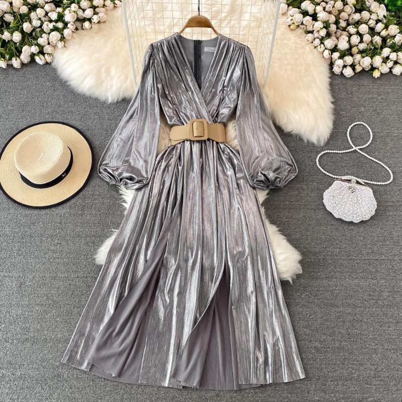 Casual Dresses European Sexy Dress For Women V-neck Long Sleeve High Waist Robe Argent Pleated Maxi A-line Belt Vestidos Drop, Orange
Casual Dresses European Sexy Dress For Women V-neck Long Sleeve High Waist Robe Argent Pleated Maxi A-line Belt Vestidos Drop, Orange