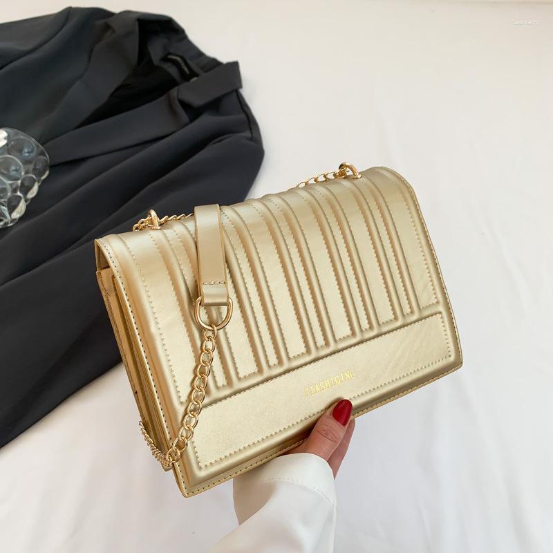 Evening Bags Luxury Women Brand PU Leather Striped Crossbody Bag Simple Chain Small Flap Messenger, Green
Evening Bags Luxury Women Brand PU Leather Striped Crossbody Bag Simple Chain Small Flap Messenger, Green