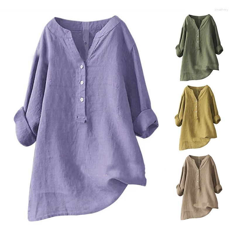 Women' Blouses Women' Shirt Elegant Linen Button Long Sleeve Women Pullover Top For Spring Summer Vintage Oversize Tops Y2K Streetwear, 1pair
Women' Blouses Women' Shirt Elegant Linen Button Long Sleeve Women Pullover Top For Spring Summer Vintage Oversize Tops Y2K Streetwear, 1pair