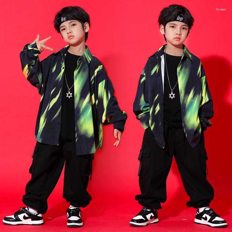 Stage Wear Children'S Hip-Hop Dance Costumes Boys Fluorescent Green Tie-Dye Shirts Loose Pants Jazz Performance Streetwear DQS10805, 2pcs
Stage Wear Children'S Hip-Hop Dance Costumes Boys Fluorescent Green Tie-Dye Shirts Loose Pants Jazz Performance Streetwear DQS10805, 2pcs