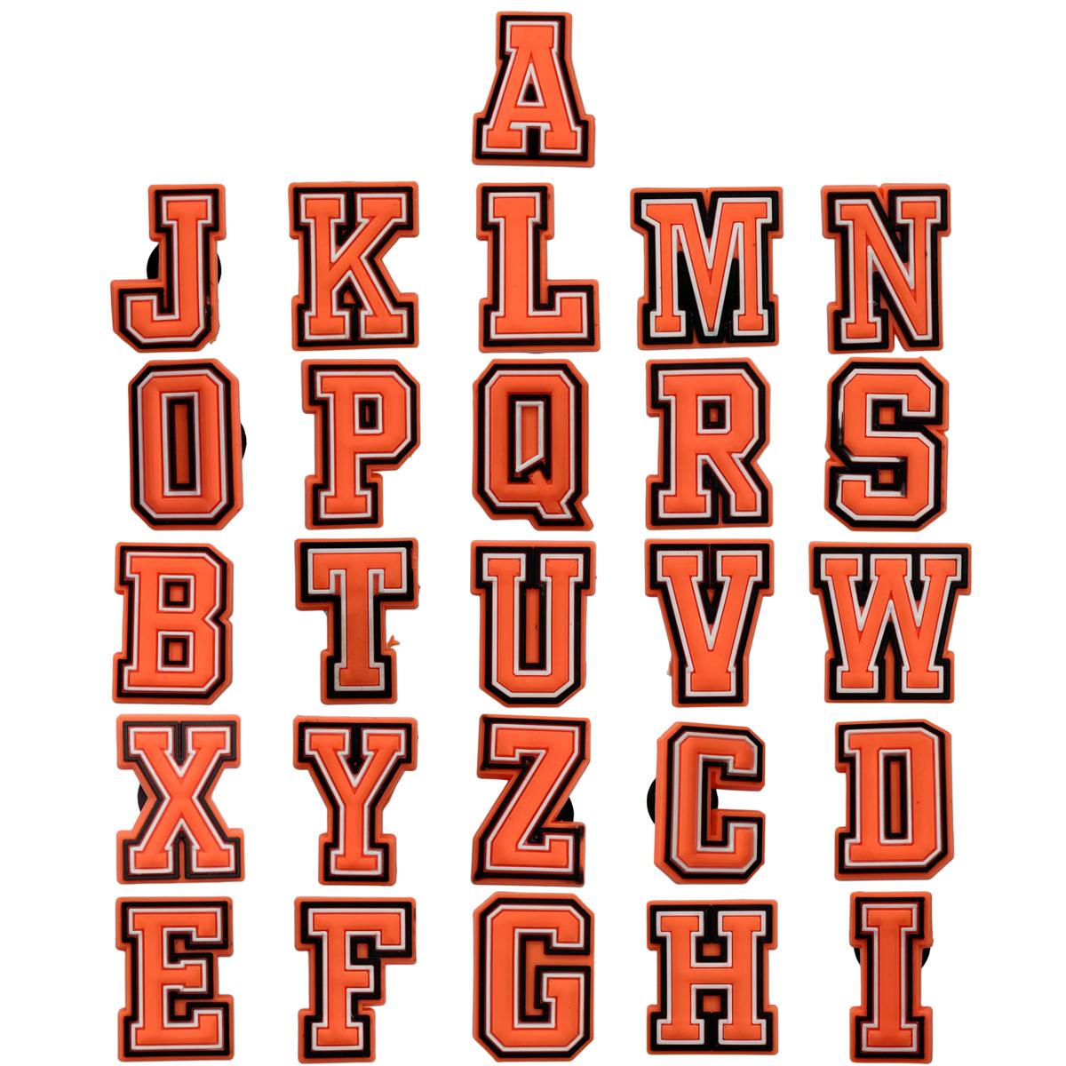 Shoe Parts Accessories Custom Designer 26 Alphabet Letters Orange Color Logo Clog Buckles Pvc Charms Luxury Drop Delivery Otgc9
Shoe Parts Accessories Custom Designer 26 Alphabet Letters Orange Color Logo Clog Buckles Pvc Charms Luxury Drop Delivery Otgc9