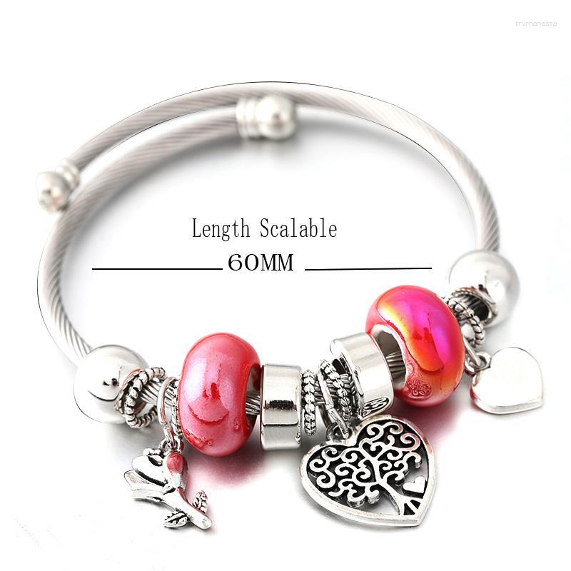 Bangle Stainless Steel 6 Colors Beading Bracelet Heart-Shaped Tree Of Life Young Trending Bangles Jewelry For Women GiftBangle Raym22
Bangle Stainless Steel 6 Colors Beading Bracelet Heart-Shaped Tree Of Life Young Trending Bangles Jewelry For Women GiftBangle Raym22