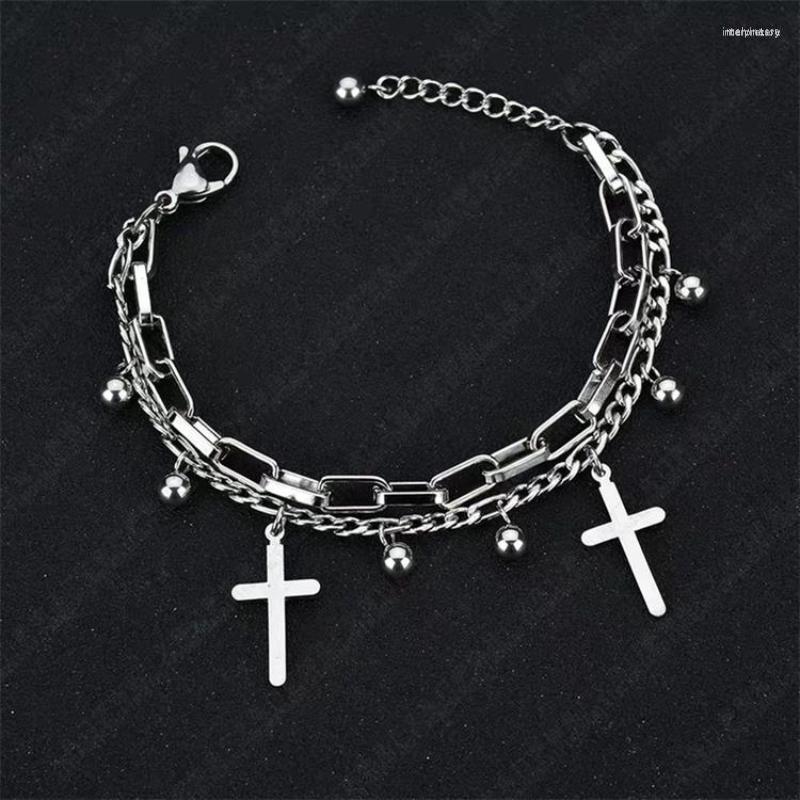 Link Bracelets Vintage Fashionable And Versatile Metal Double Cross Pendants Multi-layered Couple's Accessories
Link Bracelets Vintage Fashionable And Versatile Metal Double Cross Pendants Multi-layered Couple's Accessories