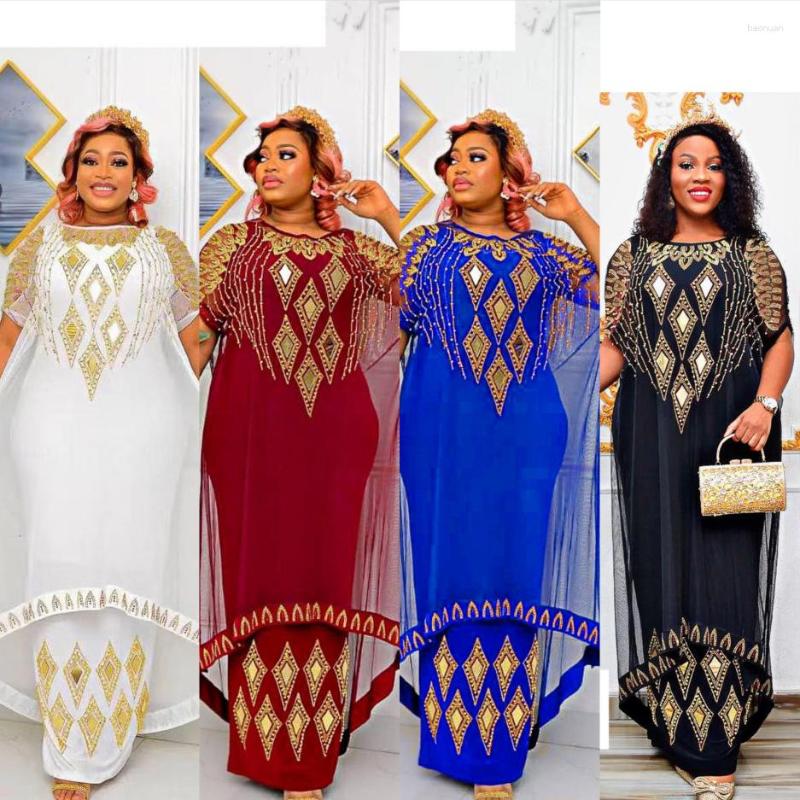 Ethnic Clothing Fake Two-Piece African Dresses For Women 2023 Traditional Nigeria Mesh Drill Caftan Dress Abaya Musulman Robe Femme Clothes
Ethnic Clothing Fake Two-Piece African Dresses For Women 2023 Traditional Nigeria Mesh Drill Caftan Dress Abaya Musulman Robe Femme Clothes