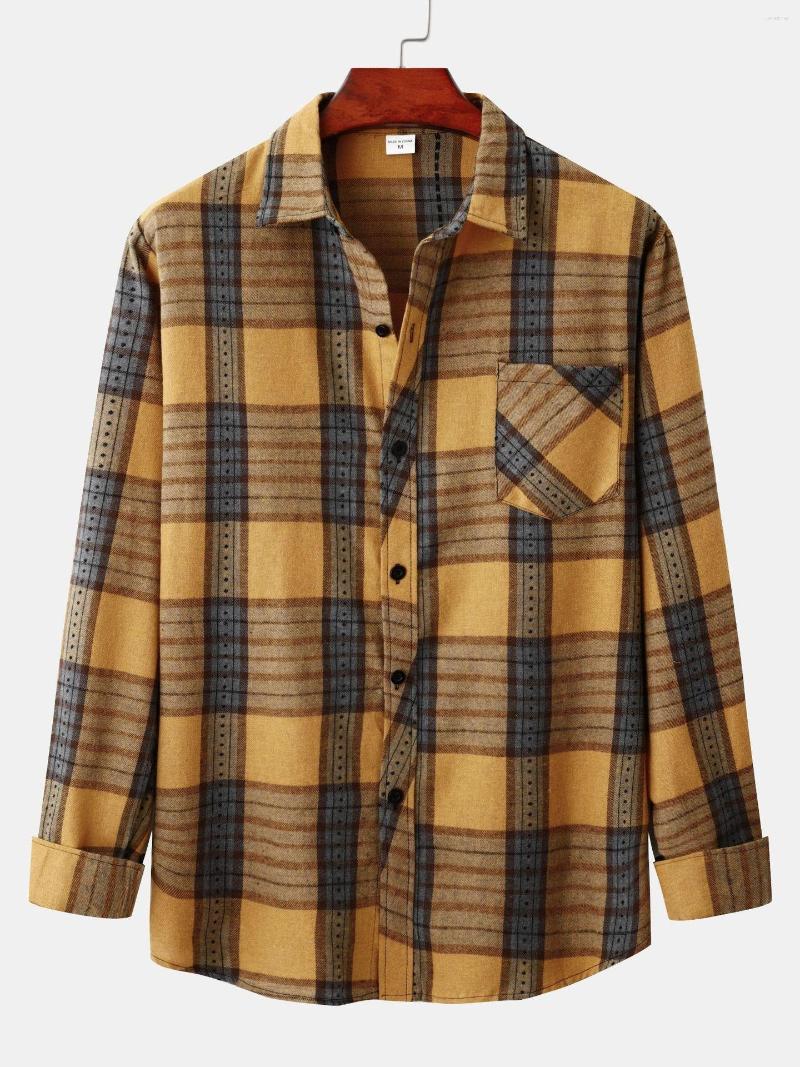 Men's Casual Shirts Business Loose Fashionable Slim Ginger Yellow Flannel Fleece Long Sleeves Plaid Lapel Shirt Jacket, Mixed color
Men's Casual Shirts Business Loose Fashionable Slim Ginger Yellow Flannel Fleece Long Sleeves Plaid Lapel Shirt Jacket, Mixed color