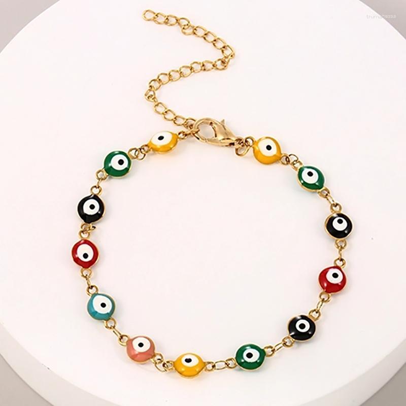 Link Bracelets Chain ZHINI Bohemia Vinatge Gold Color Bangle Bracelet Simple Personality Drip Oil Statement Party Jewelry Gift Raym22
Link Bracelets Chain ZHINI Bohemia Vinatge Gold Color Bangle Bracelet Simple Personality Drip Oil Statement Party Jewelry Gift Raym22