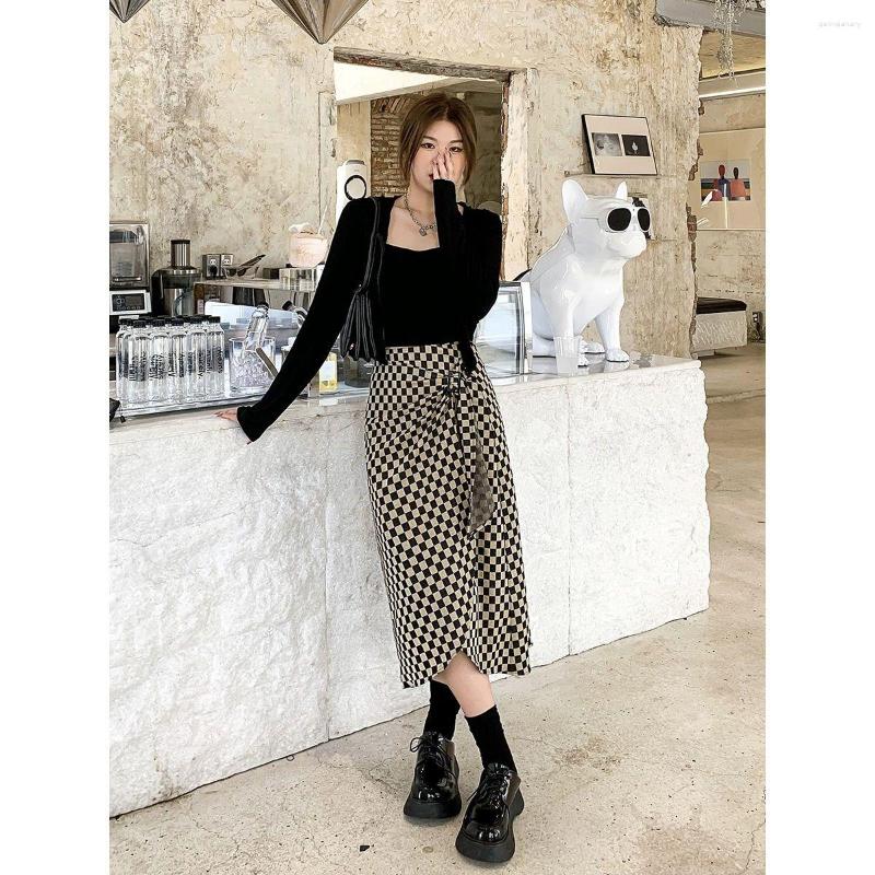 Skirts EWSFV 2023 Autumn Fashion Women Large Size Vintage Checkerboard Plaid Skirt Korean Style High Waist Lace-up Irregular
Skirts EWSFV 2023 Autumn Fashion Women Large Size Vintage Checkerboard Plaid Skirt Korean Style High Waist Lace-up Irregular