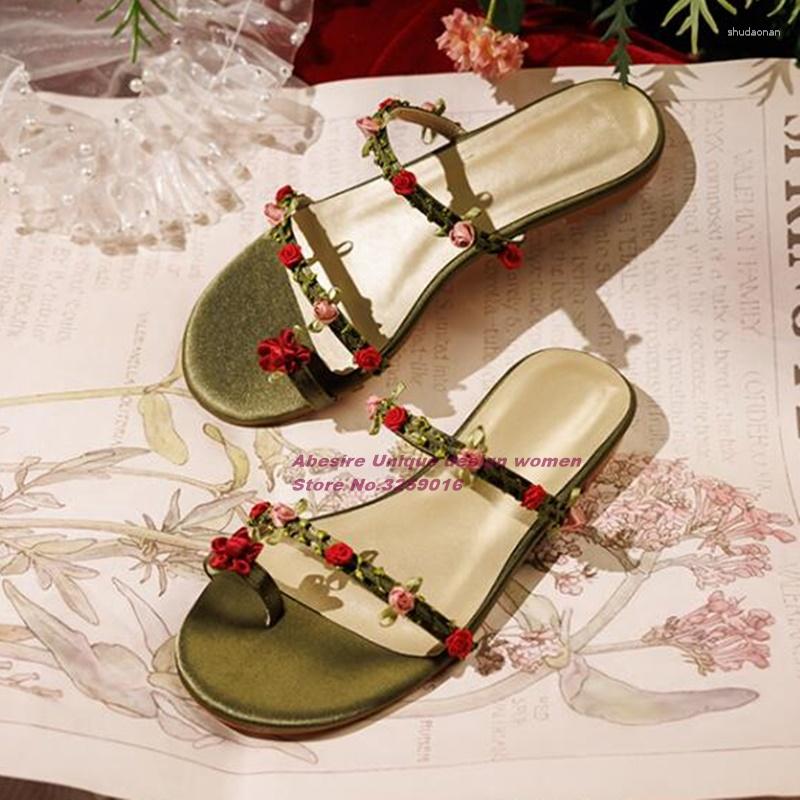 Slippers Vine Flowers Flip Flops Mules Round Toe Flat With One Strap 2023 Arrival Summer Casual Vacation Beach Shoes Sexy, Picture shown
Slippers Vine Flowers Flip Flops Mules Round Toe Flat With One Strap 2023 Arrival Summer Casual Vacation Beach Shoes Sexy, Picture shown