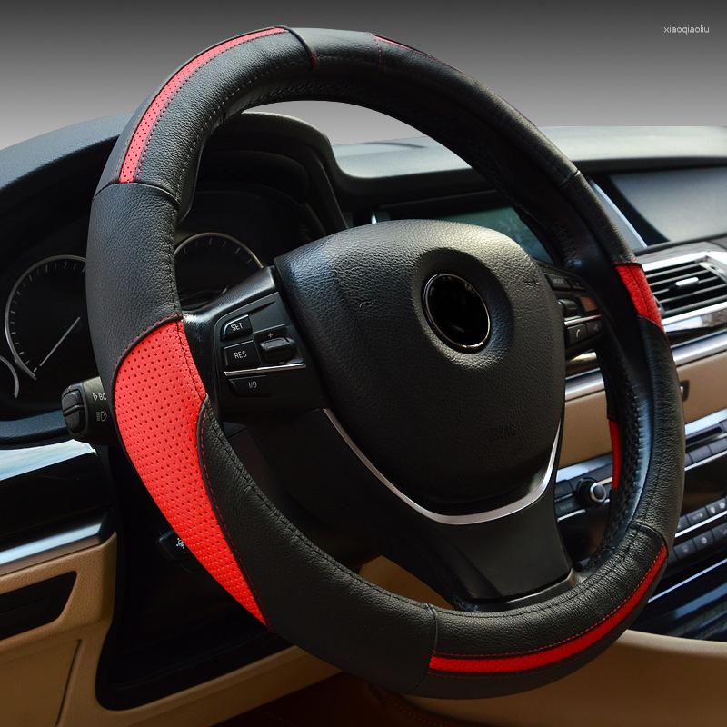 Steering Wheel Covers JQTUNING-Top Layer Leather Cover Sport Style Car Fit Most Styling 38CM 15''
Steering Wheel Covers JQTUNING-Top Layer Leather Cover Sport Style Car Fit Most Styling 38CM 15''
