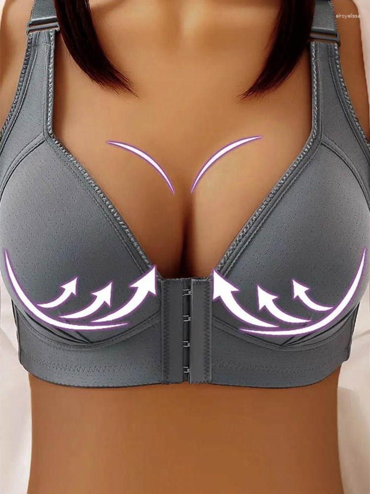 Bras Front Button Breast Lifting Bra Backless Lingerie Adjusted Push Up Women Brassiere Soutien Gorge Underwear Plus Size Lift, Gray
Bras Front Button Breast Lifting Bra Backless Lingerie Adjusted Push Up Women Brassiere Soutien Gorge Underwear Plus Size Lift, Gray