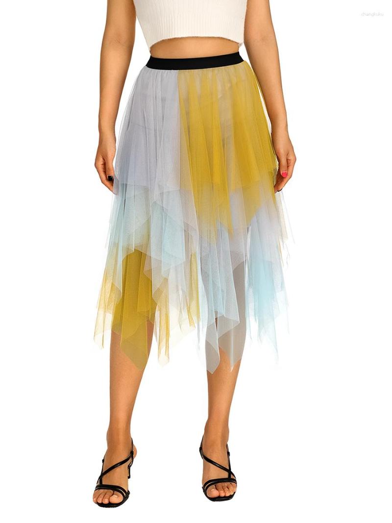 Skirts Scriardv Women Y2K Sheer Midi Elastic High Waist Tulle Skirt Irregular Ruffles Multi-Layered Ballet Prom Party, D-green brown gray
Skirts Scriardv Women Y2K Sheer Midi Elastic High Waist Tulle Skirt Irregular Ruffles Multi-Layered Ballet Prom Party, D-green brown gray