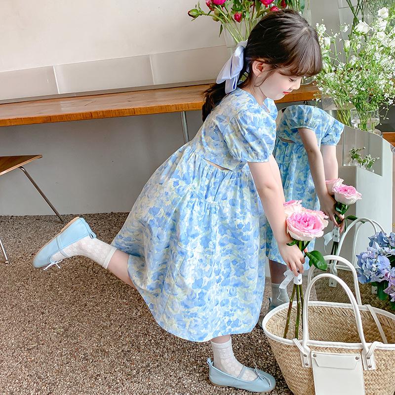 Girl Dresses Sweet Girls 2023 Summer Kids Baby Costumes Short Sleeve Floral Party Birthday Princess Dress Children Vestidos, Blue
Girl Dresses Sweet Girls 2023 Summer Kids Baby Costumes Short Sleeve Floral Party Birthday Princess Dress Children Vestidos, Blue