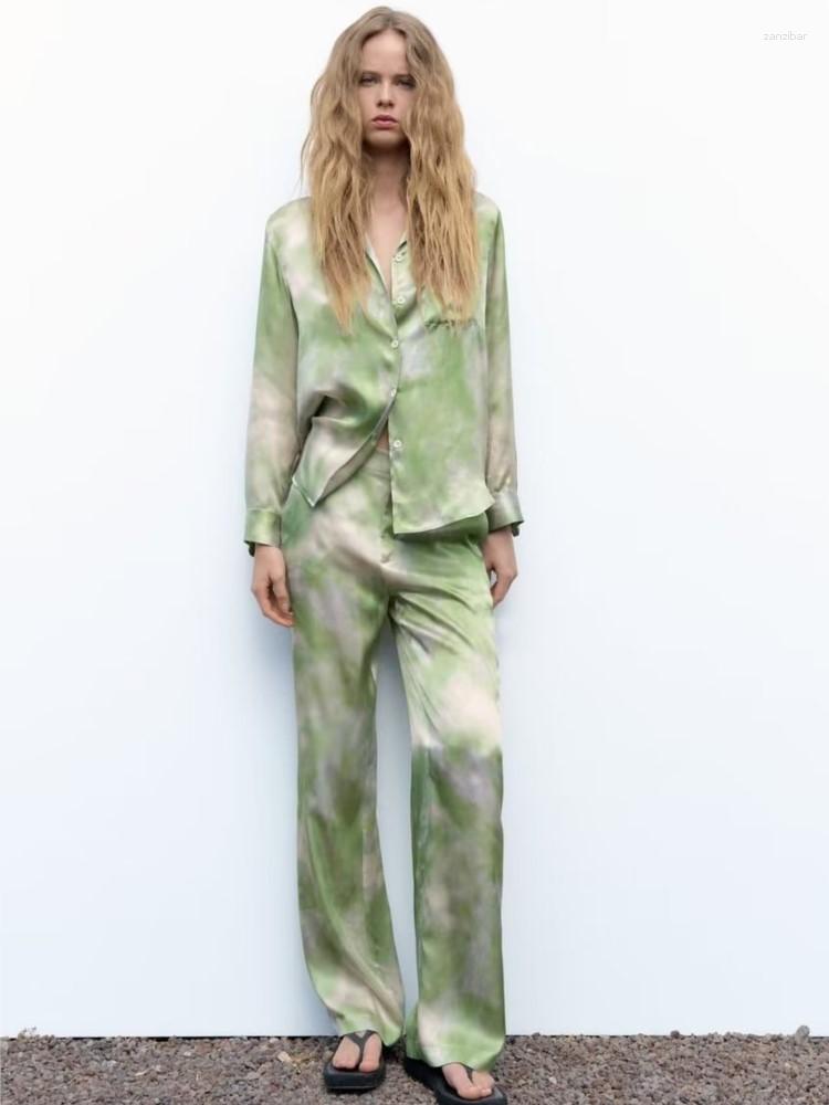 Women's Two Piece Pants 2023 Elegant Satin Women's Matching Sets Casual Long Sleeve Shirt Straight Suit Female Loose Print Tops Pieces, Pant
Women's Two Piece Pants 2023 Elegant Satin Women's Matching Sets Casual Long Sleeve Shirt Straight Suit Female Loose Print Tops Pieces, Pant