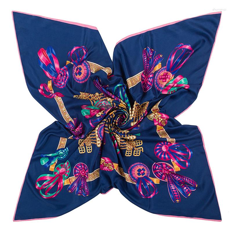 Scarves Women High Quality Square Shawls Stoles Silk Fashion Scarf Bandana Beach Sun Protection 130 130cm
Scarves Women High Quality Square Shawls Stoles Silk Fashion Scarf Bandana Beach Sun Protection 130 130cm