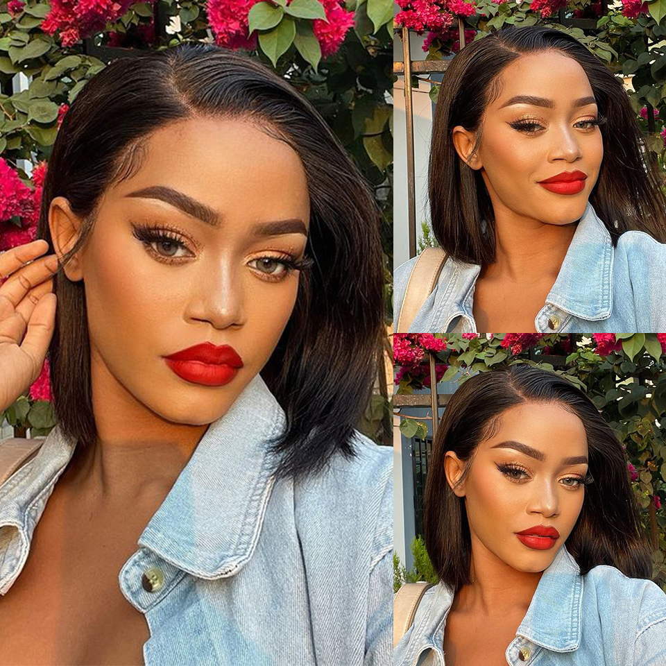 New Design Short Bob Wig Lace Front Human Hair Wigs 13x4 Hd Lace Frontal Wig for Women Brazilian Lace Front Hair Wig Straight, Natural color
New Design Short Bob Wig Lace Front Human Hair Wigs 13x4 Hd Lace Frontal Wig for Women Brazilian Lace Front Hair Wig Straight, Natural color