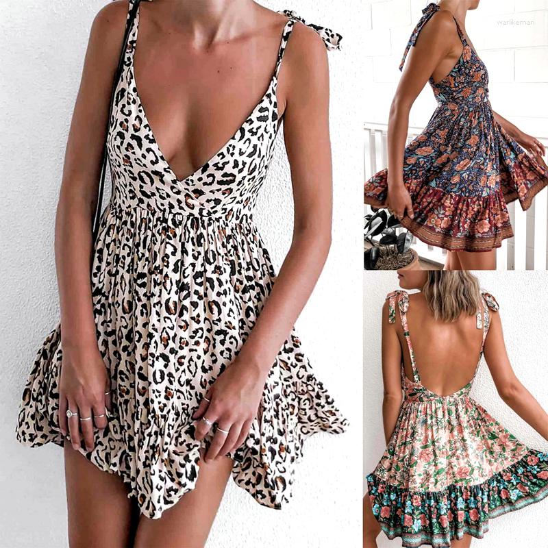 Casual Dresses Boho Mini Dress Women 2023 Summer Sleeveless Sexy Deep V Backless Spaghetti Strap Female Floral Beach Print Drop, Leopard print
Casual Dresses Boho Mini Dress Women 2023 Summer Sleeveless Sexy Deep V Backless Spaghetti Strap Female Floral Beach Print Drop, Leopard print