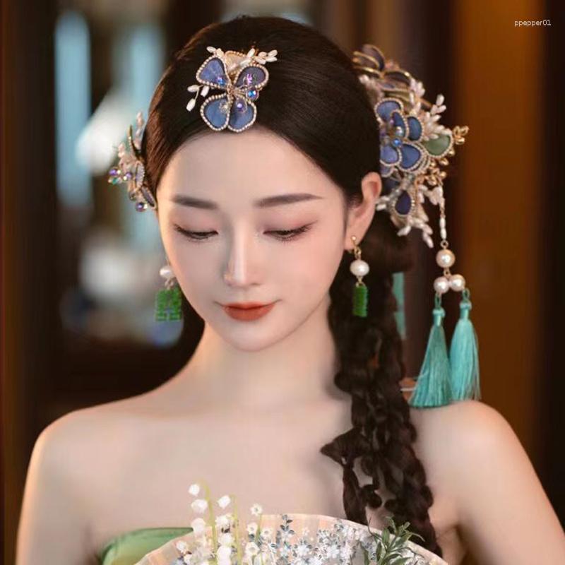 Hair Clips Vintage Hanfu Stick Chinese Classic Pearl Hairpins Flowers With Tassel Headwear Wedding Accessories
Hair Clips Vintage Hanfu Stick Chinese Classic Pearl Hairpins Flowers With Tassel Headwear Wedding Accessories