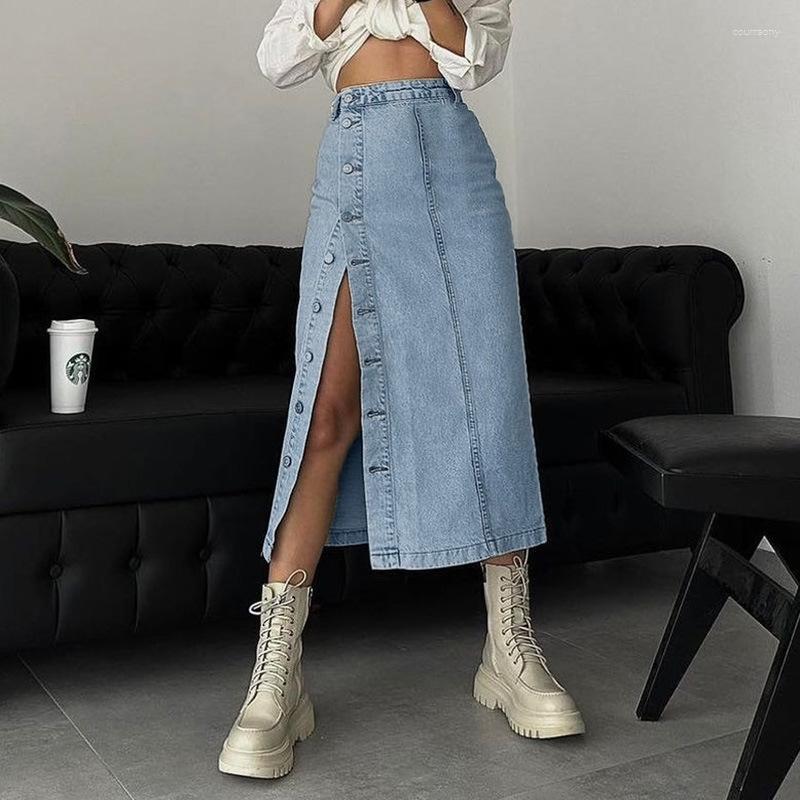 Skirts 2023 Women' Spring Fashion Skirt Long High Waist Slit Retro Denim Package Hip Y2k Vestidos Clothing, Deep blue
Skirts 2023 Women' Spring Fashion Skirt Long High Waist Slit Retro Denim Package Hip Y2k Vestidos Clothing, Deep blue
