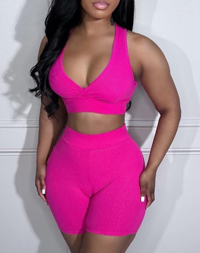 Women' Tracksuits Sporty Crop Tank Top & High Waist Casual Shorts Set For Summer Ladies Europe And America Plain Fashion Bright Skinny
Women' Tracksuits Sporty Crop Tank Top & High Waist Casual Shorts Set For Summer Ladies Europe And America Plain Fashion Bright Skinny