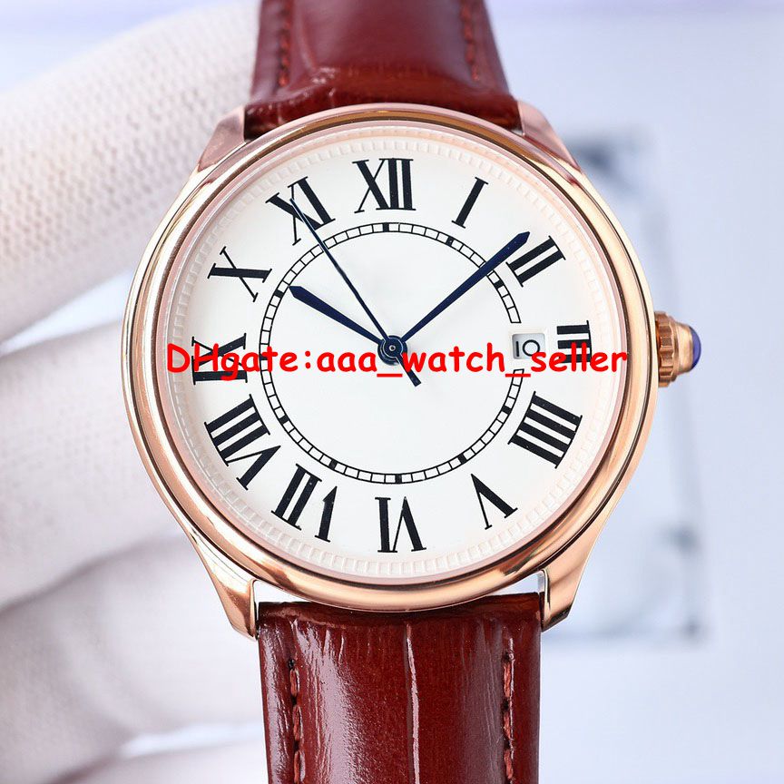 4 styles high quality luxury mens watches 40mm WSRN0032 white dial roman numerals rose gold case leather strap automatic movement sapphire elegant wristwatches, P1--white dial with brown leather strap
4 styles high quality luxury mens watches 40mm WSRN0032 white dial roman numerals rose gold case leather strap automatic movement sapphire elegant wristwatches, P1--white dial with brown leather strap