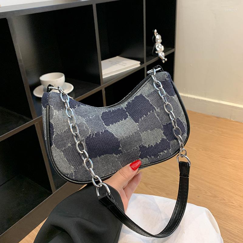 Evening Bags Fashion Denim Handbag For Women 2023 Trendy Vintage Totes Bag Female Small Underarm Casual Retro Mini Shoulder, Navy
Evening Bags Fashion Denim Handbag For Women 2023 Trendy Vintage Totes Bag Female Small Underarm Casual Retro Mini Shoulder, Navy