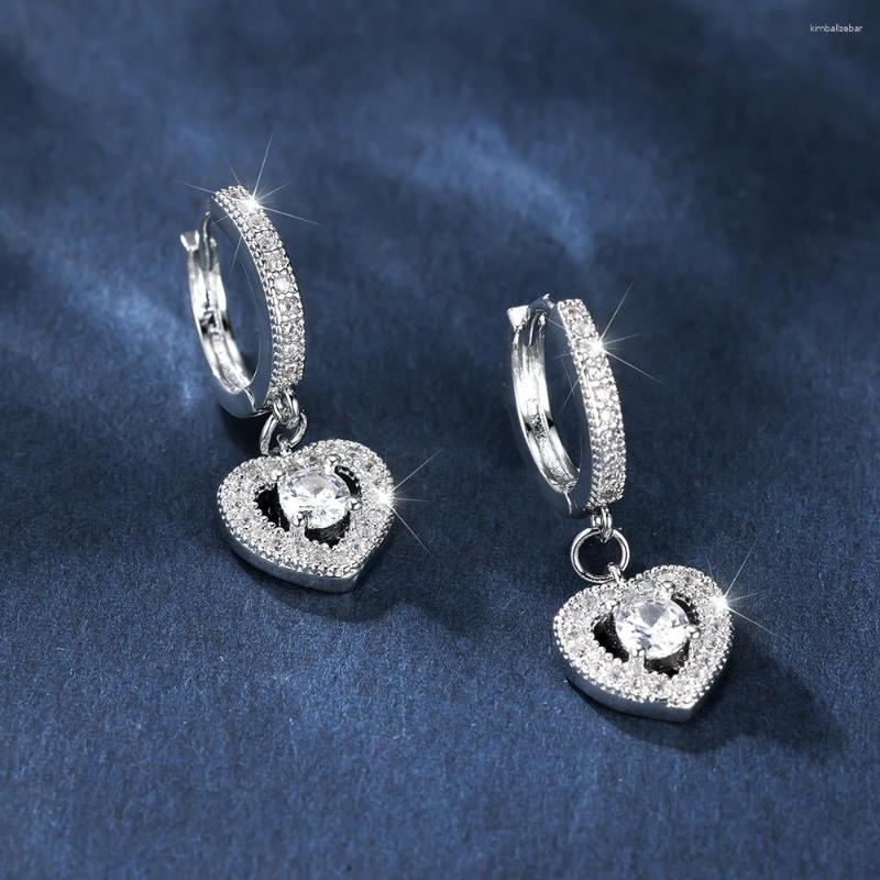 Dangle Earrings Cute Lover Hollow Heart Pendant For Women Round White Zircon Wedding Drop Earring Vintage Engagement Valentine Jewelry
Dangle Earrings Cute Lover Hollow Heart Pendant For Women Round White Zircon Wedding Drop Earring Vintage Engagement Valentine Jewelry