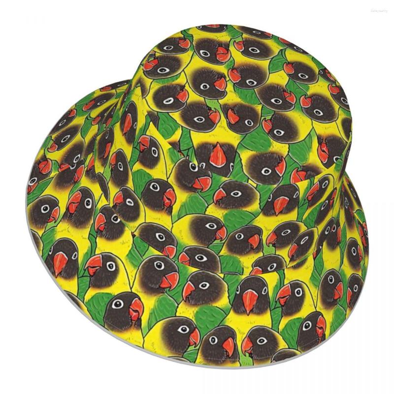 Berets Yellow-collared Masked Lovebird Reflective Bucket Hat Men Women Outdoor Sunscreen Beach Sun Hiking Fishing Cap, Black
Berets Yellow-collared Masked Lovebird Reflective Bucket Hat Men Women Outdoor Sunscreen Beach Sun Hiking Fishing Cap, Black
