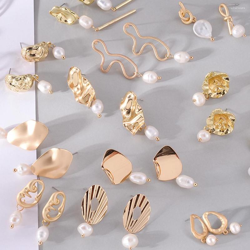 Stud Earrings LUBOV Irregular Geometric Gold Color Metal Imitation Pearl Colorful Crystal Piercing Trendy Women Jewelry
Stud Earrings LUBOV Irregular Geometric Gold Color Metal Imitation Pearl Colorful Crystal Piercing Trendy Women Jewelry