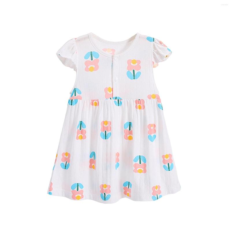 Girl Dresses Baby Girls Summer Dress Children Thin Style Cute Little Cartoon Daisy Print Breathable For 3Months To 5 Years, E-c
Girl Dresses Baby Girls Summer Dress Children Thin Style Cute Little Cartoon Daisy Print Breathable For 3Months To 5 Years, E-c