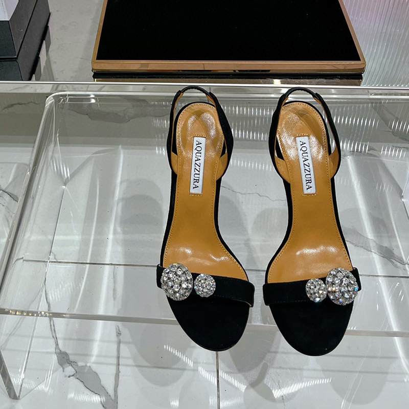 AQUAZZURA crystal Thin straps high heels open toe cross shoes Women's luxury designer sandals with box Free delivery, Color 3
AQUAZZURA crystal Thin straps high heels open toe cross shoes Women's luxury designer sandals with box Free delivery, Color 3