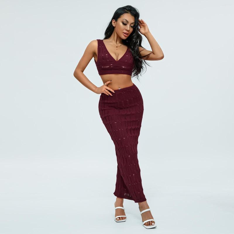 Women' Swimwear Swimsuit Cover Up Women Beach Wear 2023 Summer Sexy Bind Sleeveless Vest Bust Skirt Knitted Suit Solid Acrylic For Dress, Black
Women' Swimwear Swimsuit Cover Up Women Beach Wear 2023 Summer Sexy Bind Sleeveless Vest Bust Skirt Knitted Suit Solid Acrylic For Dress, Black