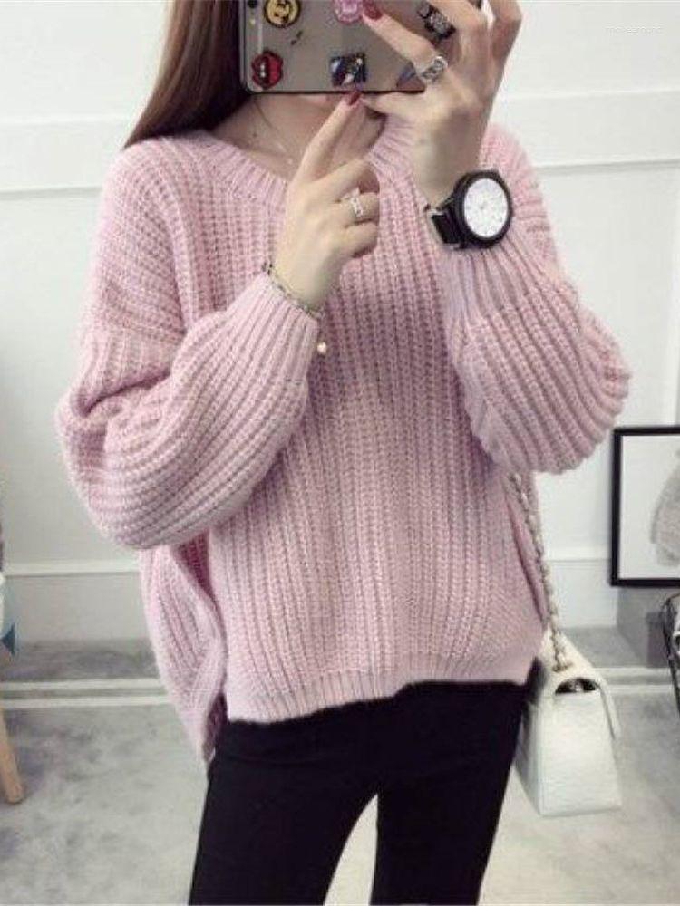 Women' Sweaters 2023 Women' Round Neck Sweater Thickened Warm Loose Knit Korean Fashion Bottoming Wholesale In Autumn And Winter, Grey
Women' Sweaters 2023 Women' Round Neck Sweater Thickened Warm Loose Knit Korean Fashion Bottoming Wholesale In Autumn And Winter, Grey