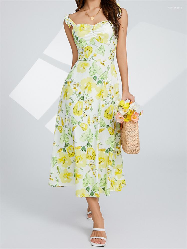 Casual Dresses Women Floral Long Dress Summer Tie-up Spaghetti Strap A-line Bohemian Chic Retro Fairycore Y2K Clothes, Blue
Casual Dresses Women Floral Long Dress Summer Tie-up Spaghetti Strap A-line Bohemian Chic Retro Fairycore Y2K Clothes, Blue