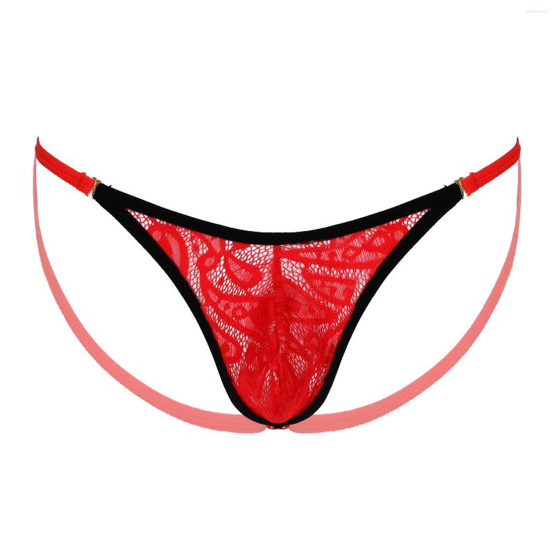 Men's G Strings Mens See-through Thongs Lace Bulge Pouch Jockstrap Underpants Low Waist Open BuSissy T-back Elastic Waistband Males, White
Men's G Strings Mens See-through Thongs Lace Bulge Pouch Jockstrap Underpants Low Waist Open BuSissy T-back Elastic Waistband Males, White