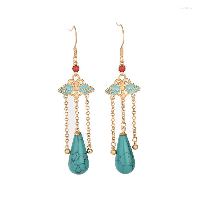 Dangle Earrings Chinese Style Cheongsam Vintage Wing Drop Natural Jade Gold Tassel Jewelry For Women Wedding
Dangle Earrings Chinese Style Cheongsam Vintage Wing Drop Natural Jade Gold Tassel Jewelry For Women Wedding