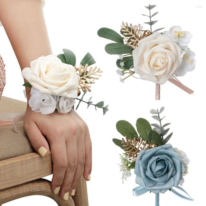 Charm Bracelets Ivory Wrist Corsage Bridesmaid Sisters Handmade Flower Artificial Silk Rose Bracelet Flowers For Wedding Dancing Party Decor
Charm Bracelets Ivory Wrist Corsage Bridesmaid Sisters Handmade Flower Artificial Silk Rose Bracelet Flowers For Wedding Dancing Party Decor