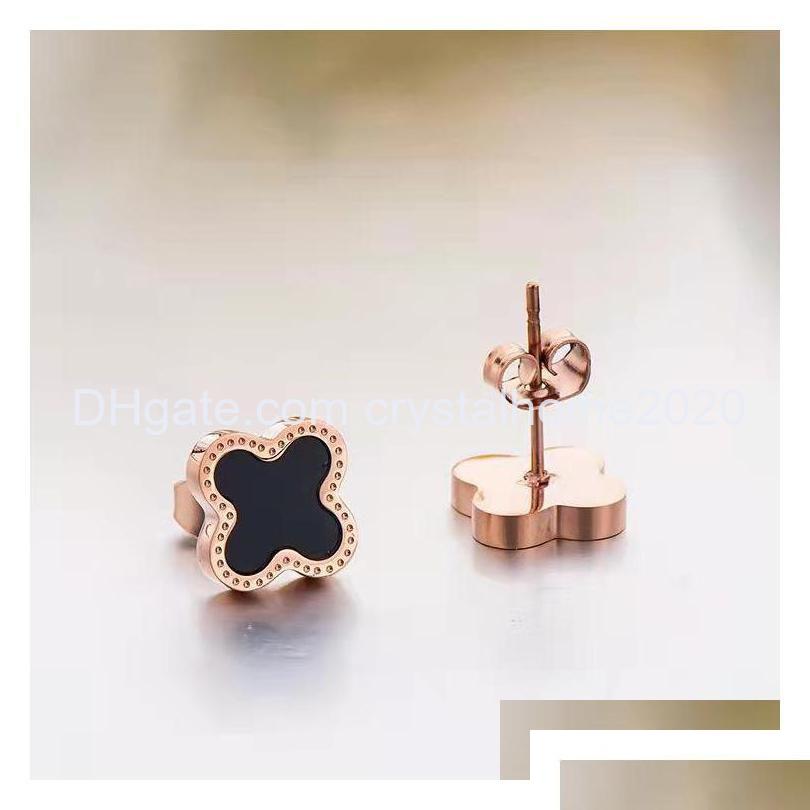 Stud Beautif Women Style Four Leaf Clover Earring Gold Stainless Steel Drop Delivery Jewelry Earrings Otest 202 Dhgfv
Stud Beautif Women Style Four Leaf Clover Earring Gold Stainless Steel Drop Delivery Jewelry Earrings Otest 202 Dhgfv