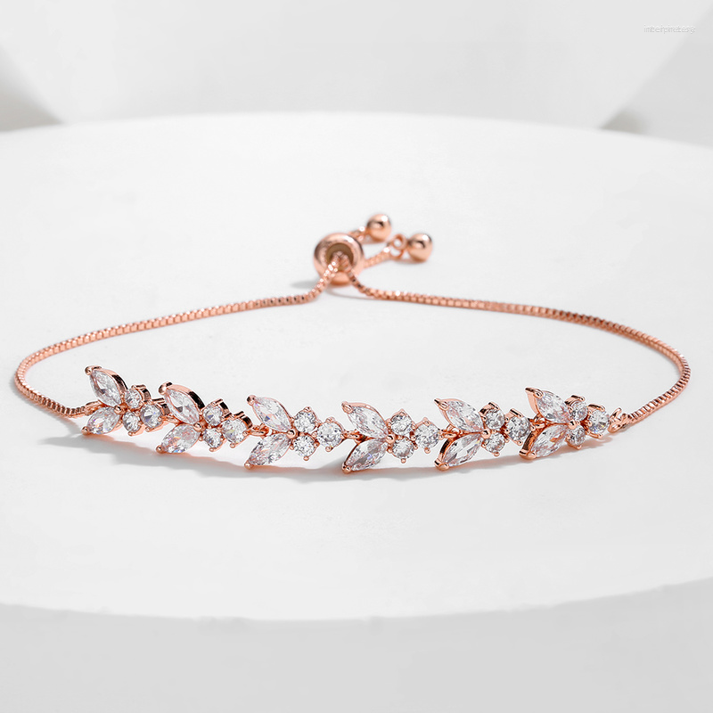 Link Bracelets 2023 Arrival Fashion White Cubic Zirconia Leaf Adjustable For Women Bridal Wedding Party Jewelry Birthday Gifts
Link Bracelets 2023 Arrival Fashion White Cubic Zirconia Leaf Adjustable For Women Bridal Wedding Party Jewelry Birthday Gifts