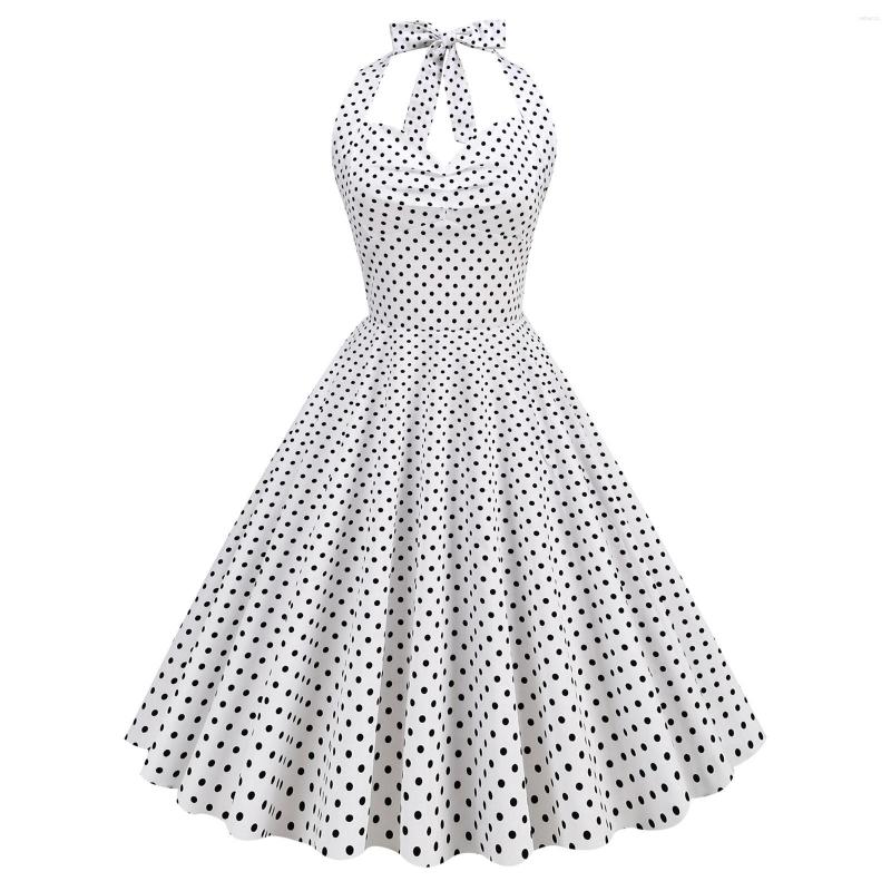 Casual Dresses 2023 Summer Retro Polka Dots Women's A-line Swing Party Dress Vintage Princess Halter Elegant Evening Sundress, Green
Casual Dresses 2023 Summer Retro Polka Dots Women's A-line Swing Party Dress Vintage Princess Halter Elegant Evening Sundress, Green